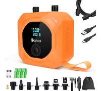 Pompe Sup Électrique 50 PSI Haute Pression, Gonfleur Paddle Rechargeable 12000mAh, Gonflage/Dégonflage Automatique 3 Étages, Double Alimentation USB-C & 12V DC, pour Paddle, Kayak, Matelas Gonflable