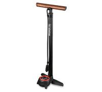 Pompe vélo à pied manche en bois vintage Profil Max FP60 Zefal ( Noir / Bois / Rouge / 680 mm )