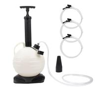 Pompe Vidange Huile Moteur 6L,Seringue a Huile,Équipée d'Un Socle Amélioré Et Tuyau à Huile Extra-Long De 2m,Pompe à Huile Adaptée Aux Voitures,Bateaux,Tondeuses à Gazon Et Autres Équipements(Noir)