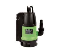 Oxeo Pompe vide cave flotteur integré - Pompe d'évacuation eaux chargées - 550W - H refoulement 7m - Pompe à eau immergé automatique, Noir, polypropylène