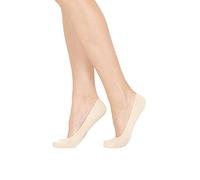 POMPEA Lot de 6 paires de protège-pied unisexe en coton, Nu, 39-42