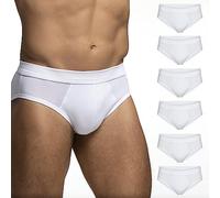 POMPEA Slip COT.Planet C.T, Blanc, M (Lot de 6) Homme