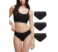 POMPEA Slip S.Cotton sous-vêtement, Noir, XL Femmes
