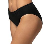 POMPEA Slip Seamless sous-vêtement, Noir, S/M Femmes