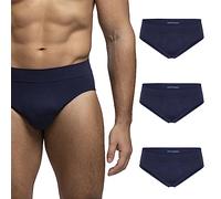 POMPEA Slip U Seamless, Basic Bleu, X-Large (Lot de 3) Homme