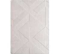 Pompei Aro tapis poils ras rectangle 140x200cm crème