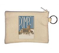 Pompéi Italie antique ville romaine affiche porte-clés porte-monnaie beige