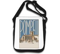 Pompéi Italie antique ville romaine sac à bandoulière affiche de voyage blanc