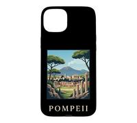 Pompéi Italie Ruines Romaines Anciennes Volcan Graphique Coque pour iPhone 15 Plus