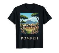 Pompéi Italie Ruines Romaines Anciennes Volcan Graphique T-Shirt