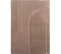 Pompei Ola tapis poils ras rectangle 200x290cm beige