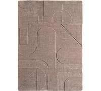 Pompei Yum tapis poils ras rectangle 120x170cm beige