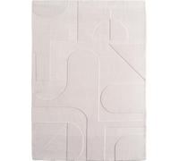 Pompei Yum tapis poils ras rectangle 200x290cm crème