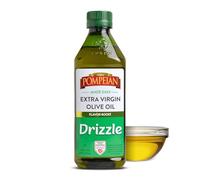 Pompeian Made Easy Drizzle - Huile d'olive extra vierge, booster de saveur, parfaite pour augmenter la saveur des salades et des légumes, certifiée par l'American Heart Association, hypoallergénique