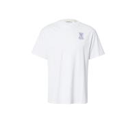 POMPEII T-Shirt 'AUTOPILOT' bleu / blanc, Taille S