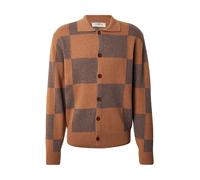 POMPEII Vestes en maille chocolat / cognac, Taille M