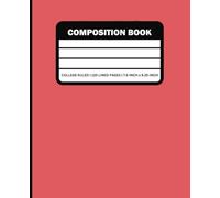 Pompelmo College Ruled Composition Notebook: 7.25 x 9.5 inches, 120 Lined Pages, Ideal for Home, Office, School and All Ages