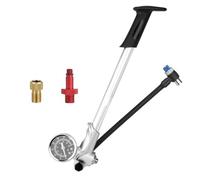 Pompes à air haute pression 400 psi en aluminium équipées d'amortisseurs de chocs - Outil de gonflage pour fourche de suspension de vélo, petite pression réglable