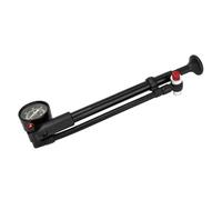 Pompes à chocs portables pour VTT - 300 psi - Haute pression - Fourche avant avec jauge et bouton de purge d'air - Facile à utiliser - Pompes à chocs - Gonfleur de vélo - Alliage d'aluminium
