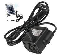 Pompes à eau solaire, DC 5.5V-12V 3W Mini mini-pompes de fontaine solaire, 300L / h Caractéristique de l'eau imperméable silencieuse, distance pulvérisation 4, 9 pieds pour l'aquarium, pas