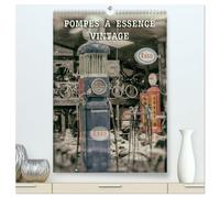 POMPES À ESSENCE VINTAGE (Calendrier mural 2026 DIN A2 horizontal) calendrier de bureau: Pompes de carburant d'une autre époque