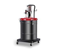 Pompes à graisse avec fûts de 5 gallons pouvant être placés directement dans les pompes, pompes à graisse pneumatiques d'une capacité de 40 litres et d'un rapport de pression de 75:1(Color:noir)