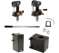 Pompes à main hydrauliques à action simple et double action 12-25 - 45 cc, réservoir d'huile 3-5 litres (25 cc double action (sans réservoir))