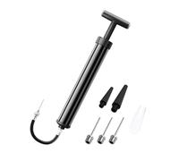 Pompes à vélo avec buse d'aiguille pour extension de tuyaux, gonfleur de basket-ball, systèmes de gonflage à pousser et tirer, facile à utiliser, pompes à air portables