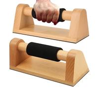 Pompes Barres de Force,Accessoire de Musculation Antidérapant 2 Pièces | Barres d'Entraînement Réutilisables en Bois - Homme, Athlète, Sportif - Maison, Voyage, Fitness