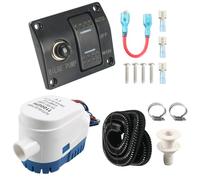 Pompes de cale pour bateau - Pompes automatiques - 1100 GPH - 750 GPH - Deux niveaux - Équipement de drainage de l'eau marine