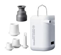 Pompes électriques de camping ABS avec éclairage 2 en 1 Dispositif de gonflage pour tentes, bateaux, installations rapides pour l'extérieur, essentielles, pompes à air électriques multi-usage pour