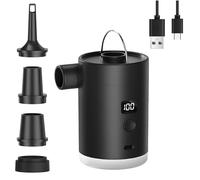 Pompes électriques de gonflage à charge rapide pour l'extérieur, gonflant à air rechargeable pour piscine, matelas pneumatiques, électriques silencieuses