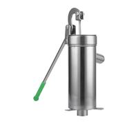 Pompes manuelles en acier inoxydable pour eau profonde, dispositif d'aspiration extérieur, outil d'irrigation de jardin avec système de pompage à levier lisse et corps résistant | Ferme, cour, pelouse