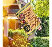 Pompier À La Retraite Je L'Ai Vu, Senti Et Marché Dedans Drapeau De Jardin Supérieure Jardin Signe Durable Drapeau De Décoration Décoration Pour Balcon Extérieure Maison M
