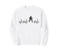 Pompier Battement de Coeur Pompier Cadeau de Pompier Sweatshirt