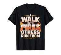 Pompier De Forêt Combattant Feux Hotshot Équipage Feu T-Shirt