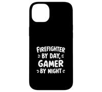 Pompier de Jour, Joueur de Nuit Coque pour iPhone 14 Plus