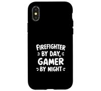 Pompier de Jour, Joueur de Nuit Coque pour iPhone X/XS