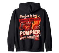 Pompier par vocation cadeau sapeur-pompier héroïque original Sweat à Capuche