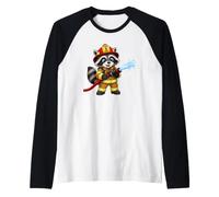 Pompier Raton Laveur Manche Raglan