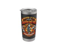 Pompier Sapeur-Pompier feu vocation incendie original Gobelet isotherme en acier inoxydable double paroi