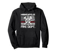 Pompier Thin Red Line du Service d'incendie de Minneapolis, Minnesota Sweat à Capuche