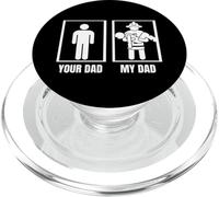 Pompier, Ton père, Mon père, Pompier drôle PopSockets PopGrip pour MagSafe