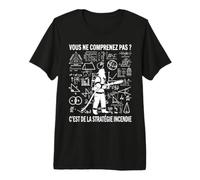 Pompiers ne comprenez Pas Sapeur-Pompier Soldat du feu Drôle T-Shirt Haut de Gamme