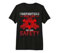 Pompiers - Notre Vie pour Votre Securite T-Shirt Haut de Gamme