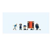 pompiers se préparant à sortir# G