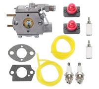 POMPOMPUR Carburateur pour Désherbeur pour Poulan WT3100 pour Craftsman WT-629-1 WT-298A WA-219B WT-141A WT-583 Carb Trimmer pour W&albro WT-629 Carburateur pour Moteur(1set)