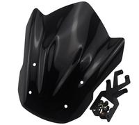 POMPOMPUR Pare-Brise De Moto Sport À Double Bulle pour Suzuki GSXS 125 GSX-S150 GSXS150 2017 2018 2019-2022 Moto Pare-Brise(Black)