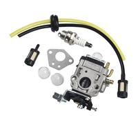 POMPOMPUR pour Parkside PBK 4 A1 PBS 2 A1 pour Florabest FBS 43 A1 FBK 4 B2 Kit De Carburateur Filtre À Carburant 4 en 1 Accessoires De Remplacement Extérieurs Carburateur pour Moteur