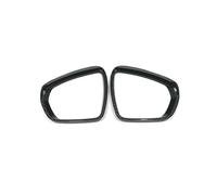 POMPOMPURE Cadre De Rétroviseur De Voiture avec Sourcils De Pluie Garniture De Style pour Peugeot 3008 GT 3008GT 5008 2017 2018 2019 2020 2021(Carbon Black)